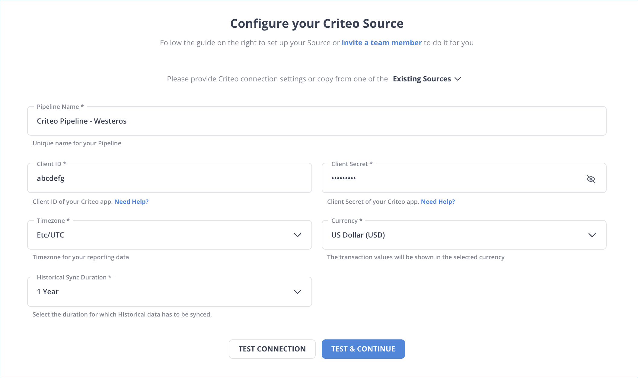 Criteo to Snowflake: Configure Source/Hevo Data